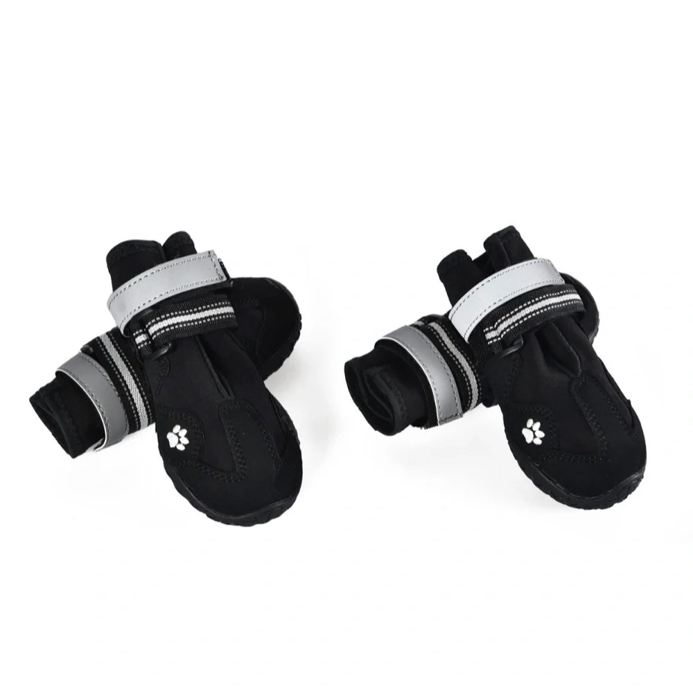 Waterproof Anti-Slip Reflective Dog Boots, Size 4 - 2.2